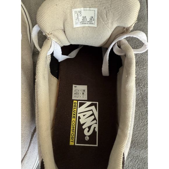 Vans Men's Atwood Deluxe Sneakers Canvas Size 8 Grey Chipmunk Clean - Picture 11 of 11